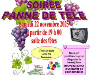 Panne de télé – 22 novembre 2025