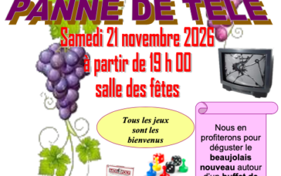 Panne de télé – 21 novembre 2026